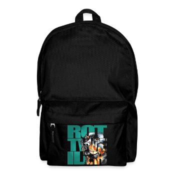 Rottweiler Portrait - Rucksack - Schwarz - Vorne