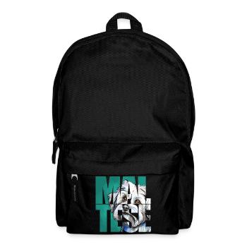 Malteser Portrait - Rucksack - Schwarz - Vorne