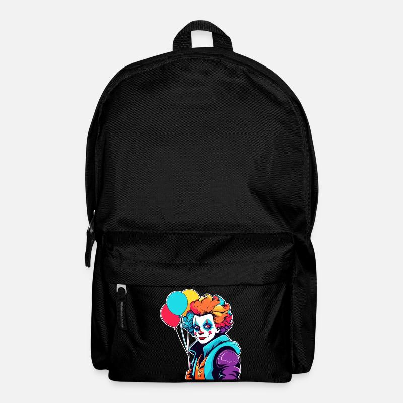 Clown Zeichnung - Rucksack - Schwarz