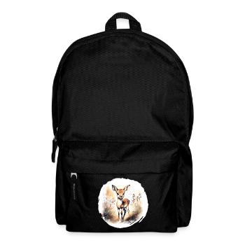 Aquarelle fauve - Sac à dos - noir - Devant