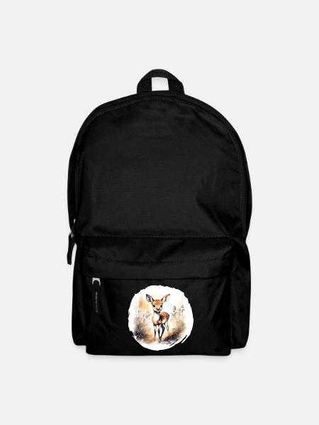 Aquarelle fauve - Sac à dos - noir