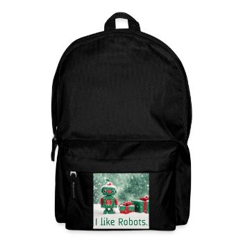 Comme les robots Jouet de Noël Rétro Cadeaux Mignon - Sac à dos - noir - Devant