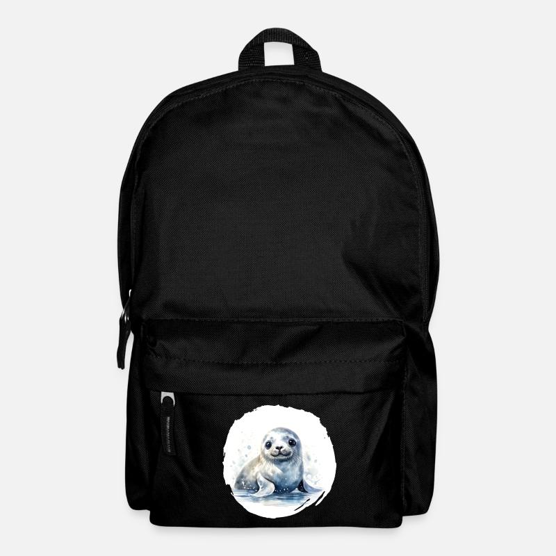 Robbe Aquarell - Rucksack - Schwarz