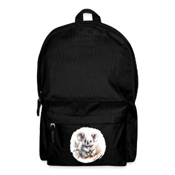 Koala Aquarell - Rucksack - Schwarz - Vorne