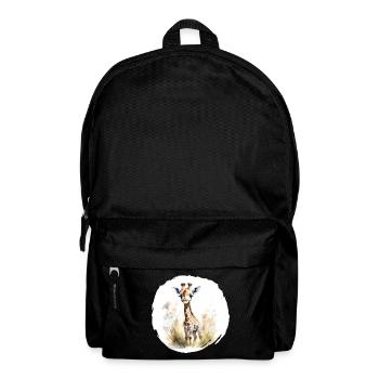 Aquarell Giraffe - Rucksack - Schwarz - Vorne