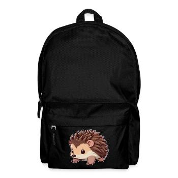 Niedlicher Igel Tier - Rucksack - Schwarz - Vorne