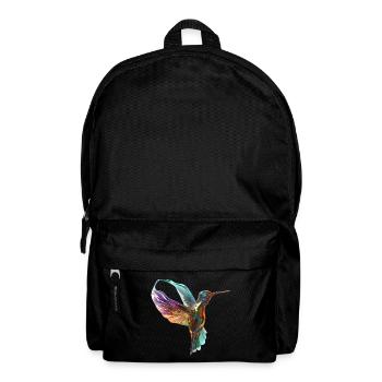 Fliegender chromatischer Kolibri - Rucksack - Schwarz - Vorne