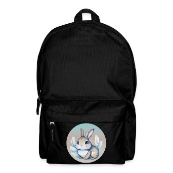 Aquarell Illustration Baby Hase Niedliche Kinder - Rucksack - Schwarz - Vorne