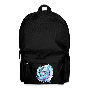 Buckelwal mit Kalb - Rucksack - Schwarz - Vorne