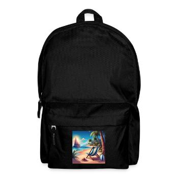Seaside holidays, summer holidays - Backpack - black - Front
