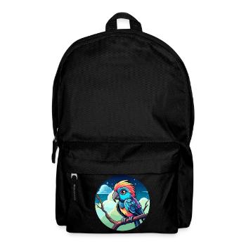 Papagei Vogel Illustration - Rucksack - Schwarz - Vorne