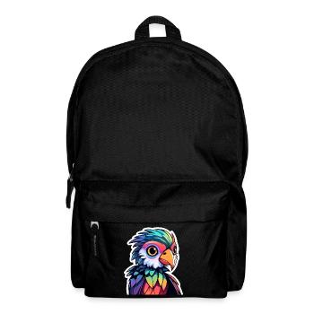 Papagei Vogel Illustration - Rucksack - Schwarz - Vorne