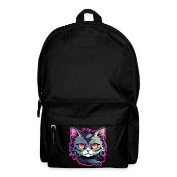 Illustration de chat mignon - Sac à dos - noir - Devant