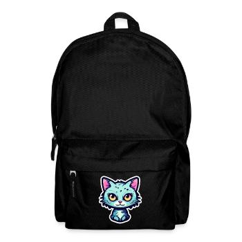 Illustration de chat mignon - Sac à dos - noir - Devant