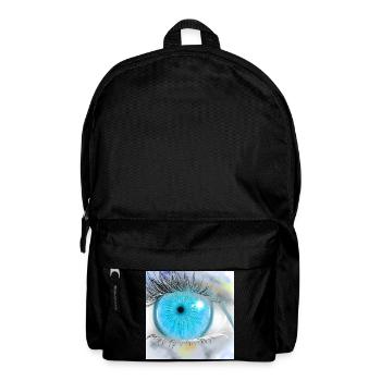 Faszinierende blaue Augenillustration - Rucksack - Schwarz - Vorne