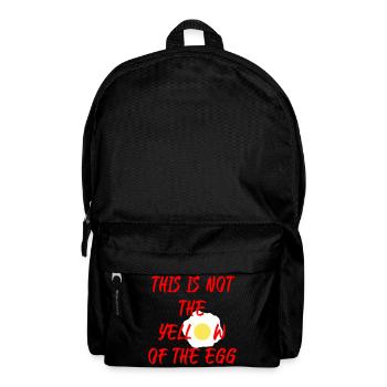 This is not the yellow of the egg - Rucksack - Schwarz - Vorne