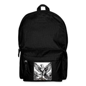 Adler Illustration - Rucksack - Schwarz - Vorne