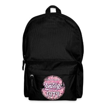 Vintage 1974 Pink Retro Design - Rucksack - Schwarz - Vorne
