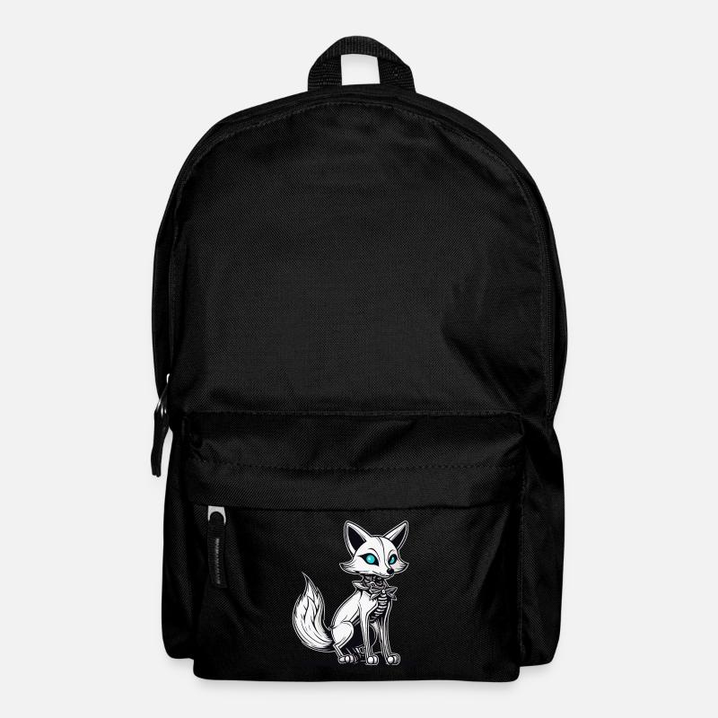 Fuchs Skelett Illustration - Rucksack - Schwarz