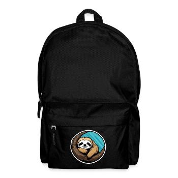 Sleeping Sloth Illustration - Backpack - black - Front