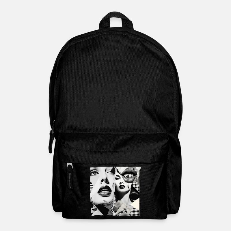 Bildfragmente Design - Rucksack - Schwarz