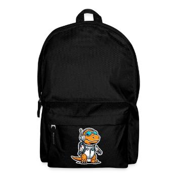 Dinosaurier Astronaut Illustration - Rucksack - Schwarz - Vorne
