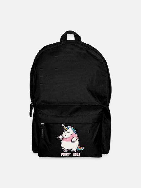 Einhorn Party Girl - Rucksack - Schwarz