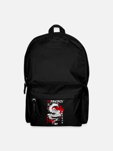 Dragon Fairy Tale Tribal - Backpack - black