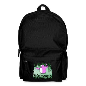 I am a Flaminguin - Rucksack - Schwarz - Vorne