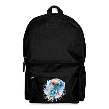 qualle aquarell bunt trend tier - Rucksack - Schwarz - Vorne