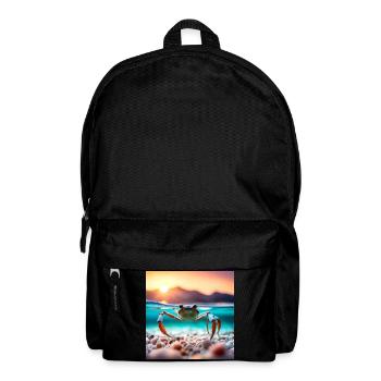 Crabe sous l'eau - Sac à dos - noir - Devant