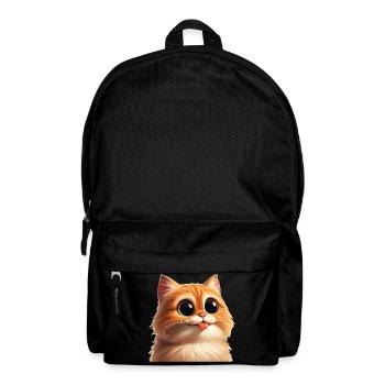 Cat with huge eyes - Backpack - black - Front