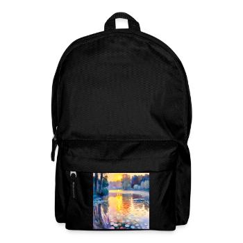 Water Lilies Impressionism - Backpack - black - Front
