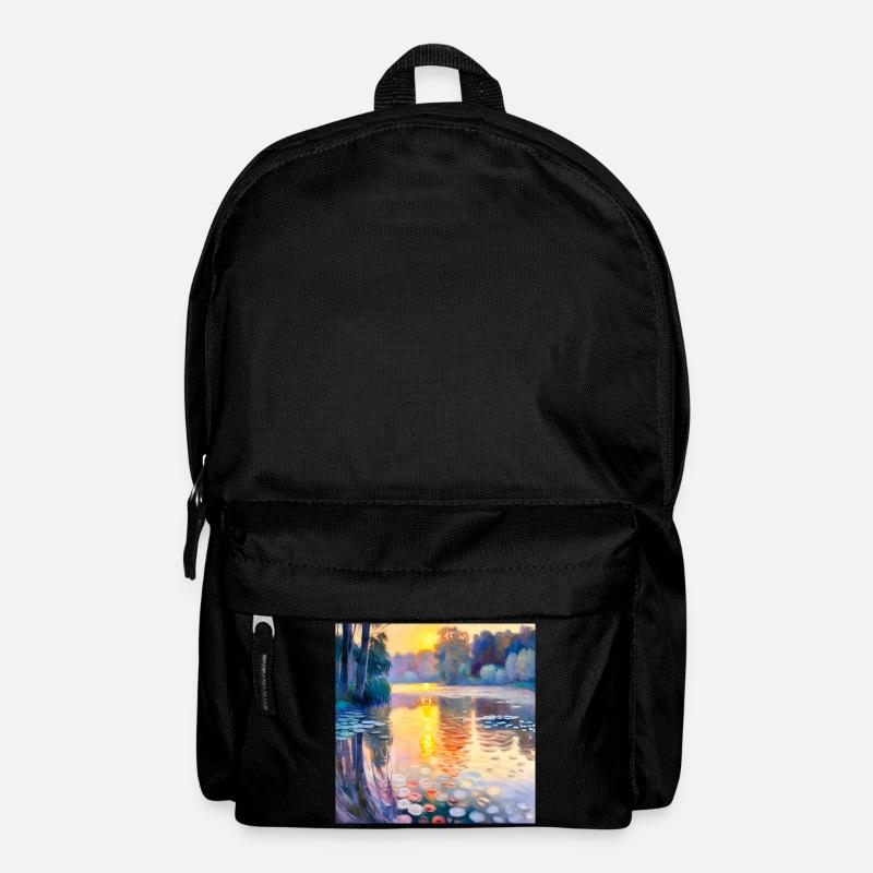 Water Lilies Impressionism - Backpack - black