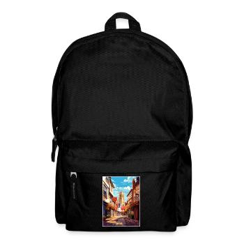 Canterbury Vintage Travel Poster WPA Souvenir - Backpack - black - Front