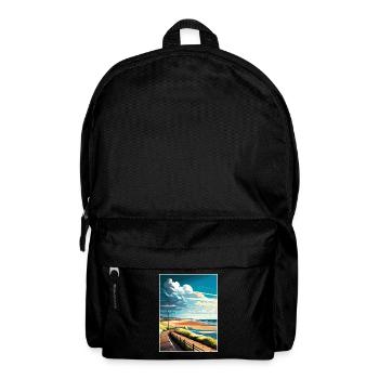 Blyth England Vintage Reiseposter WPA Souvenir - Rucksack - Schwarz - Vorne