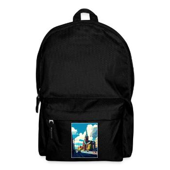Belfast Ireland Vintage Travel Poster WPA Souvenir - Backpack - black - Front