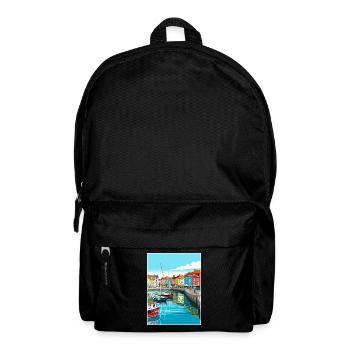 Weymouth England Vintage Travel Poster Souvenir - Backpack - black - Front