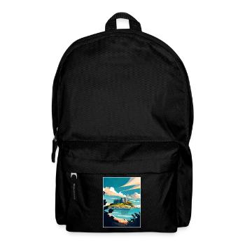 Penzance England Vintage Travel Poster Souvenir - Backpack - black - Front
