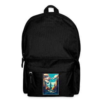 Glasgow Scotland Vintage Travel Poster Souvenir - Backpack - black - Front