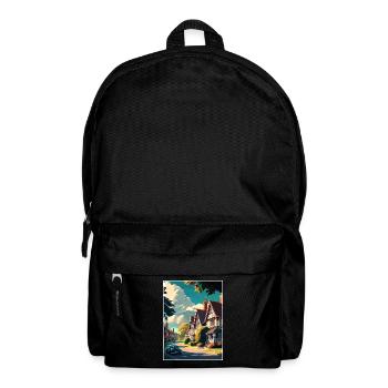 Lindfield England Vintage Travel Poster Souvenir - Backpack - black - Front