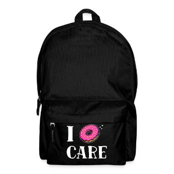 Lustige Sprüche Egal Donut Ist Mir Wurscht Haltung - Rucksack - Schwarz - Vorne