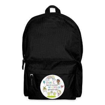 Merci de grandir – un design adapté aux enfants - Sac à dos - noir - Devant