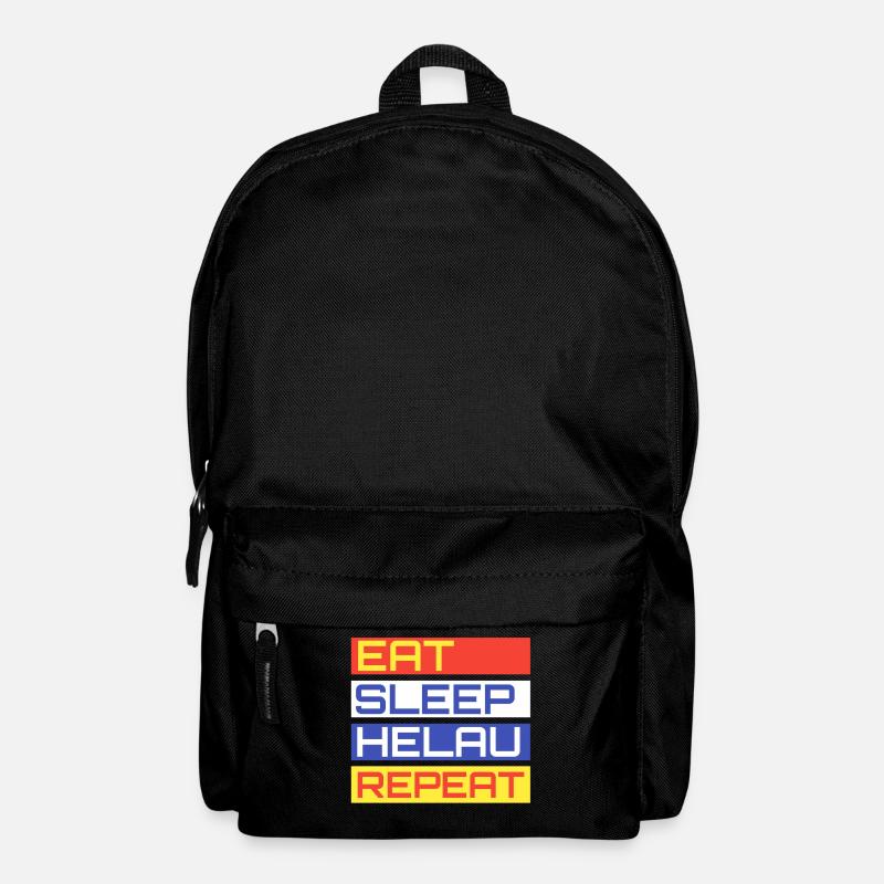 EAT SLEEP HELAU REPEAT Design - Sac à dos - noir