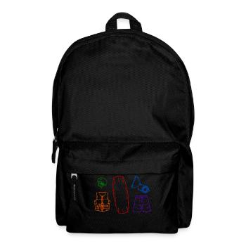 Surfing, wakeboard, surfboard, water skiing, water sports - Backpack - black - Front