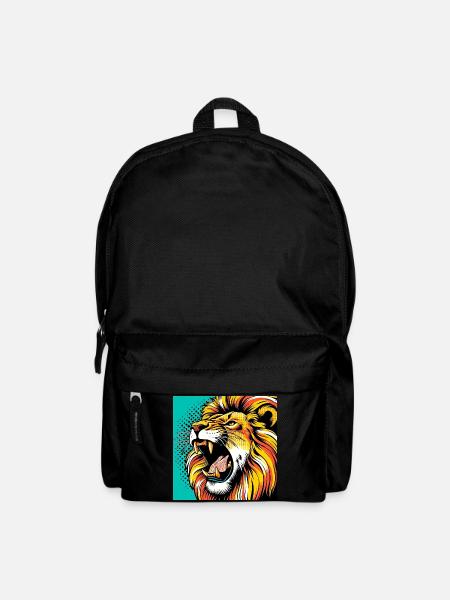 Löwe Pop Art - Rucksack - Schwarz