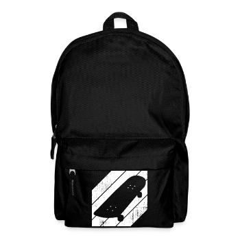 Skateboard Drawing - Backpack - black - Front