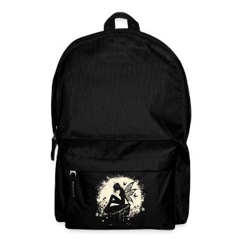 Fee Elfe Mond Märchen Fabelwesen - Rucksack - Schwarz - Vorne
