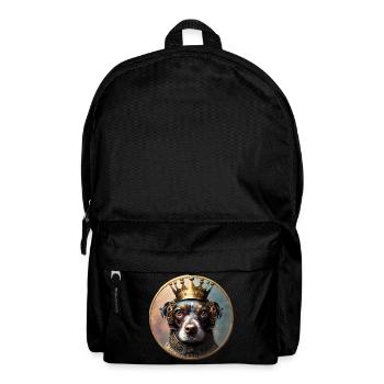 Royal Dog with Crown - Backpack - black - Front