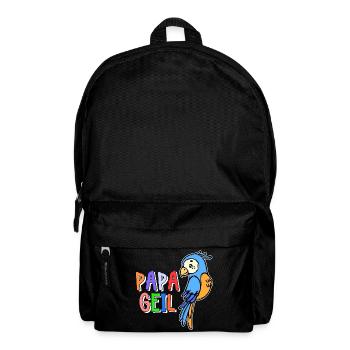 Papagei Spruch Vogel Tier Vogelliebhaber Urwald - Rucksack - Schwarz - Vorne